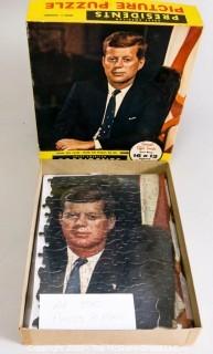 Vintage John F Kennedy, Presidents Jigsaw Puzzle, Complete. 