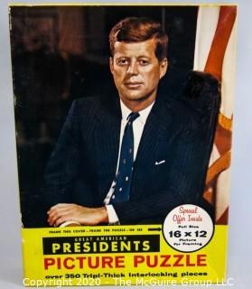 Vintage John F Kennedy, Presidents Jigsaw Puzzle, Complete. 