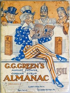 1911 GG Green's August Flower & German Syrup Almanac.  