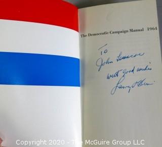 1961 Democratic Campaign Manual Signed by Larry O'Brien. 