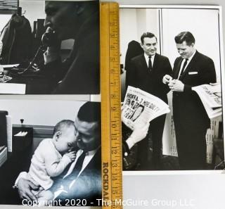 Set of Three Large Format Unframed Black & White Photographs from the Justice Story Series from Life Magazine by A. Rickerby, 1964. Story of the Jimmy Hoffa Trial.  Measures approximately 14" x 9".