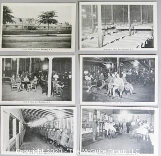 Series of Six Black & White Real Photo Postcards RRPC - Liberty Hut of YMCA, Washington DC, Washington Distric War Work Council.