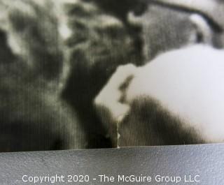 Black & White Large Format Photograph, President Eisenhower and Vice President Nixon & Mrs. Nixon, May 1958 by A. Rickerby.  Measures approximately 8" x 11".