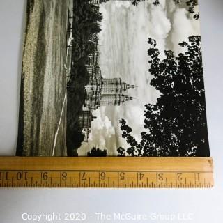 Vintage Large Format Black & White Photo of New York City Central Park by Rickerby