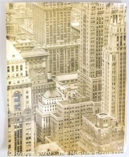 Large Format Black & White Sepia Tone Photograph - New York City, by Rickerby.
