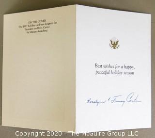 Holiday Card Signed by Rosalynn & Jimmy Carter, 1997