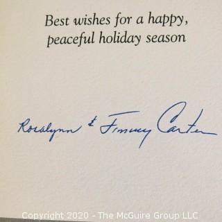 Holiday Card Signed by Rosalynn & Jimmy Carter, 1997