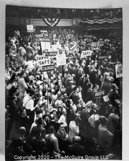 Black & White Large Format Photograph from Republican National Convention in Chicago; by Rickerby {Note: Description Altered on 06.12.2020 @ 2:25pm}