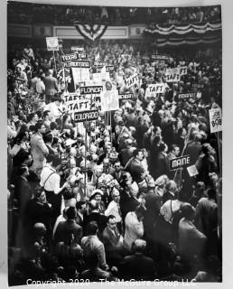 Black & White Large Format Photograph from Republican National Convention in Chicago; by Rickerby {Note: Description Altered on 06.12.2020 @ 2:25pm}