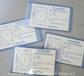 Collection of Vintage Washington DC Tickets and Passes for the White House, Cherry Blossom, Metro Opening, etc. 