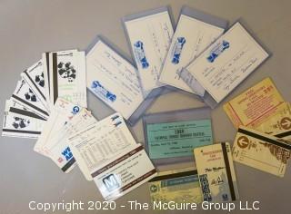 Collection of Vintage Washington DC Tickets and Passes for the White House, Cherry Blossom, Metro Opening, etc. 