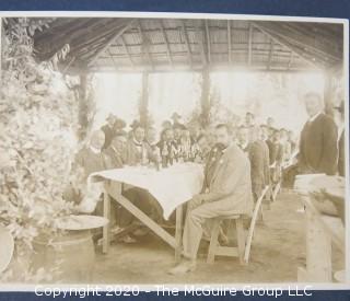 Group of Three Antique Photos Mounted on Board