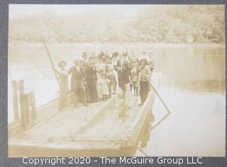 Group of Three Antique Photos Mounted on Board