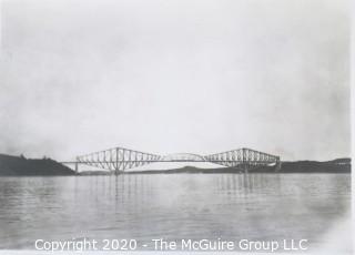 Six Vintage Black & White Photographs of Boats on Lake, Truss Bridge and Boat Launch.  Measure approximately 5" x 7".