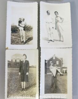 Six Vintage Black & White Photo Album Photographs.