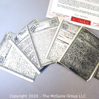 Group of Facsimile WWII Letters from the Women's Letter Writing Program in Great Britain. 