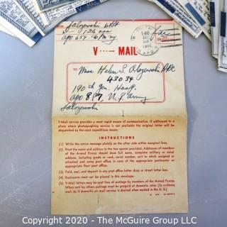 Group of Facsimile WWII Letters from the Women's Letter Writing Program in Great Britain. 