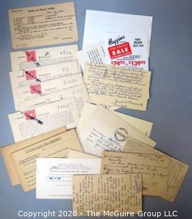 Group of Vintage Promotional Postcards, Proxy Cards, Etc. 