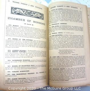 Group of Antique London Brochures, Receipts and Ephemera.  Includes Tour Book for Madame Tussaud's Exhibition.