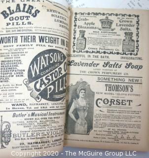 Group of Antique London Brochures, Receipts and Ephemera.  Includes Tour Book for Madame Tussaud's Exhibition.