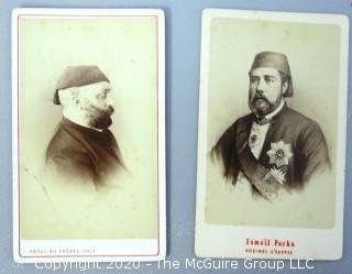 Collection of Vintage Black & White Cabinet Cards.  Includes one labeled Sultan.