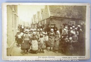 Lot of Three Black & White Sepia Tone Cabinet Card Photographs.  