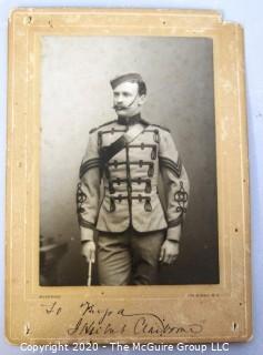 Lot of Three Black & White Sepia Tone Cabinet Card Photographs.  