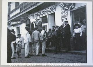 Vintage Black & White Photo of the American Bazaar.