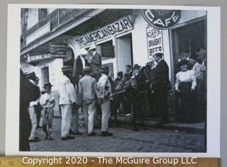 Vintage Black & White Photo of the American Bazaar.