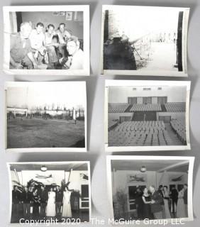 Six Black & White Photo Album Pictures Featuring Military Life. 