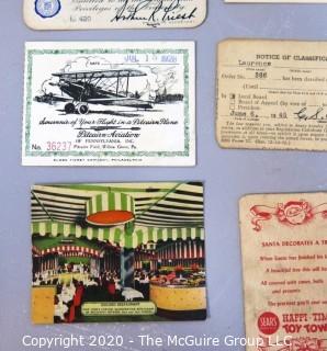 Collection of Vintage Membership and Collector Cards.  Includes Some From Military Clubs.