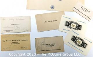 Collection of Vintage Business Cards Many From Western Pacific Railroad Company and Southern Pacific Lines.  