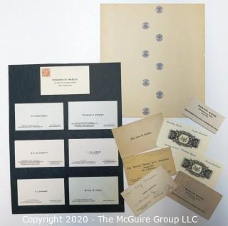 Collection of Vintage Business Cards Many From Western Pacific Railroad Company and Southern Pacific Lines.  