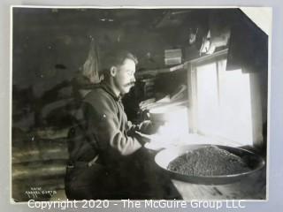 Black & White Photo of Sifting Gold from the Sluces, by Asahel Curtis.  Measures approximately 8" x 11". 