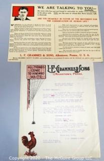 Vintage Employee Communications from LF Grammes & Sons, Allentown, PA.