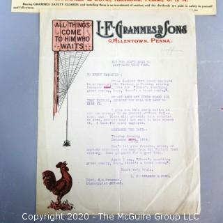 Vintage Employee Communications from LF Grammes & Sons, Allentown, PA.