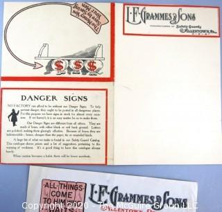 Vintage Employee Communications from LF Grammes & Sons, Allentown, PA.