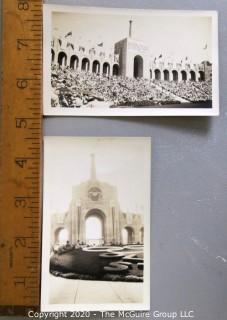 Two Black & White Family Album Photographs From 1932 Los Angeles Olympic Games.