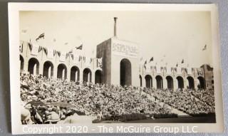 Two Black & White Family Album Photographs From 1932 Los Angeles Olympic Games.