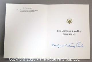 Holiday Card (Auto?)Signed by Rosalyn & Jimmy Carter.