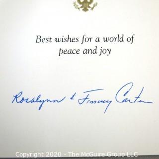 Holiday Card (Auto?)Signed by Rosalyn & Jimmy Carter.