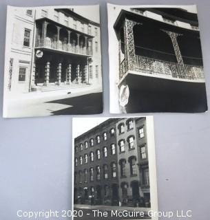 Three Large Format Black & White Photographs of Architecture Elements. 