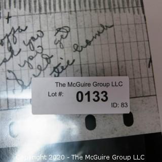 Large Format Black & White Photograph of Hoffa Lie Detector Results by A. Rickerby. Measures approximately 11" X 14".