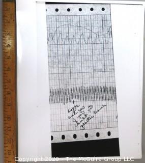 Large Format Black & White Photograph of Hoffa Lie Detector Results by A. Rickerby. Measures approximately 11" X 14".