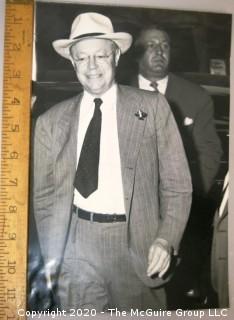 Vintage Black & White Large Format Photo of Sen Robert Taft by A Rickerby.  Measures approximately 12" x 8".