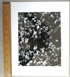 Vintage Black & White Large Format Photo of Political Campaign by A Rickerby. Measures approximately 11" x 8".
