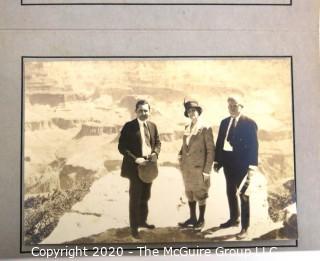 Vintage Black & White Souvenir Photograph in Folder from The Grand Canyon.