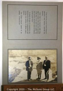 Vintage Black & White Souvenir Photograph in Folder from The Grand Canyon.