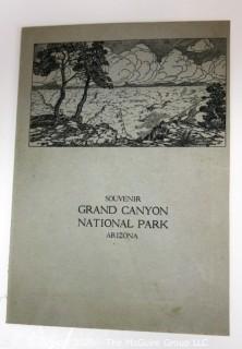 Vintage Black & White Souvenir Photograph in Folder from The Grand Canyon.