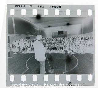 Black & White Photograph and Negative from the Everly Brothers Concert Taken by A. Rickerby. Photograph measures approximately 4" x 6".